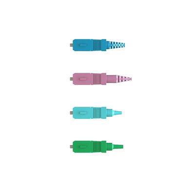 Conector de fibra óptica com certificação ISO para cabos de cauda de porco e redes de área local