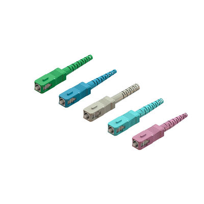 Conjuntor de fibra SC multimodo de montagem rápida com variedade de cores