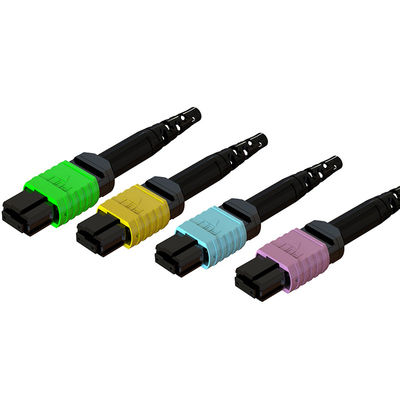 Estabilidade a altas temperaturas MPO Fiber Patch Cord Connector para Comunicação de Fibras