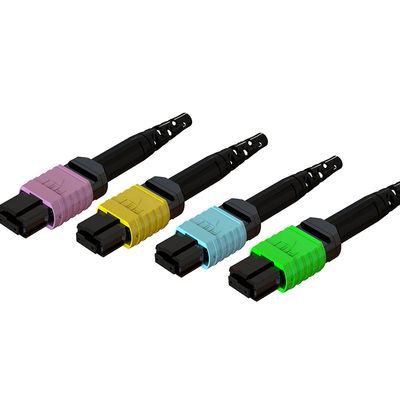 3.0mm 24 núcleos MPO Fibra Óptica Conector para Fibra de Comunicação Partes