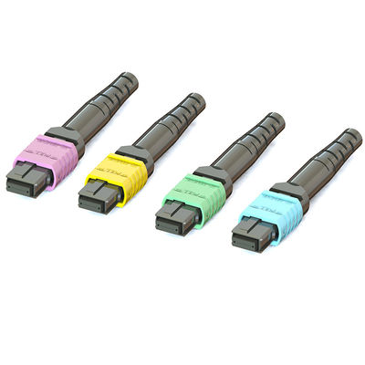 16 Núcleos MPO Fibra óptica conector em kits pré-montados ou conector