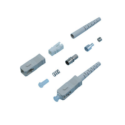 Kit de conectores de fibra óptica masculino Feminino SC Conectores de cabos ópticos